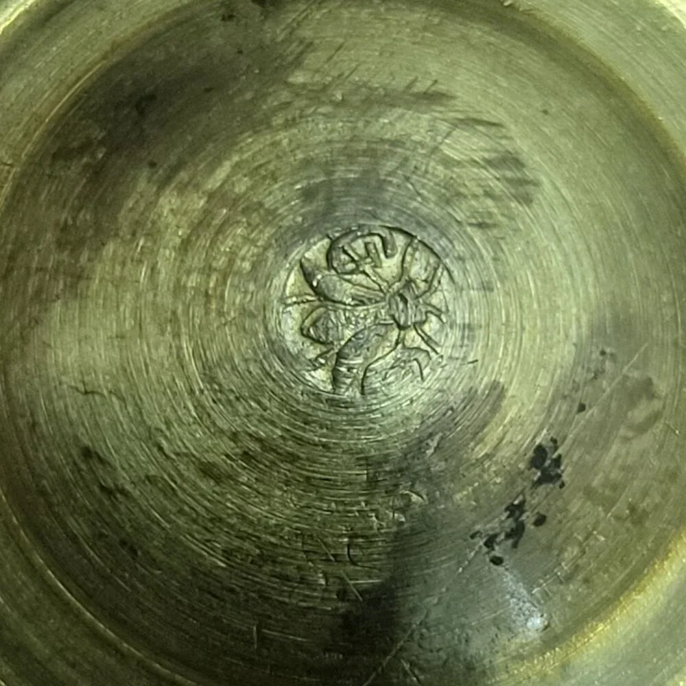 Antique Brass Mortar and Pestle Set